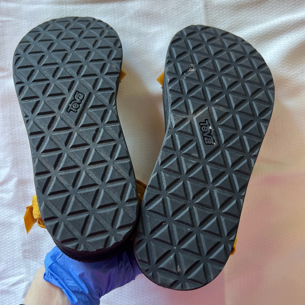 Teva Yellow Platform Sandals - Picture 8 of 11